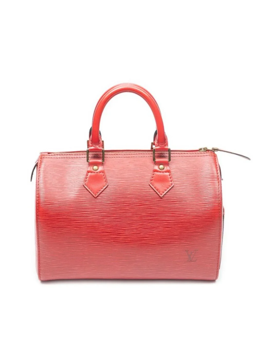 Louis Vuitton Speedy Red Epi Handbag